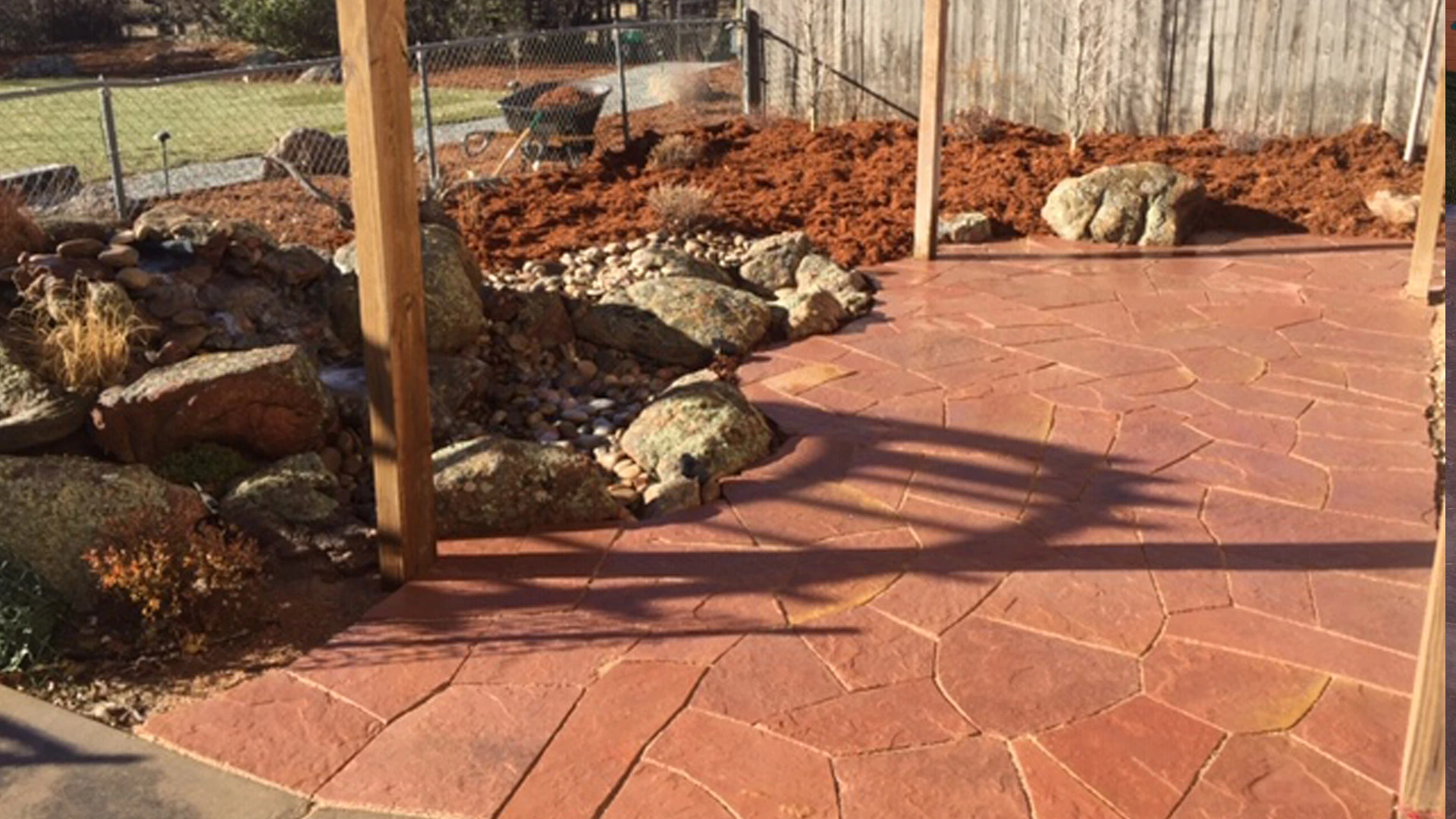 A new patio installed at a home in Fort Collins, CO.