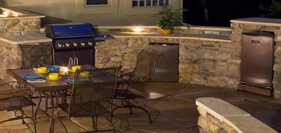 Outdoor kitchen customized for a homeowner in Loveland, CO.