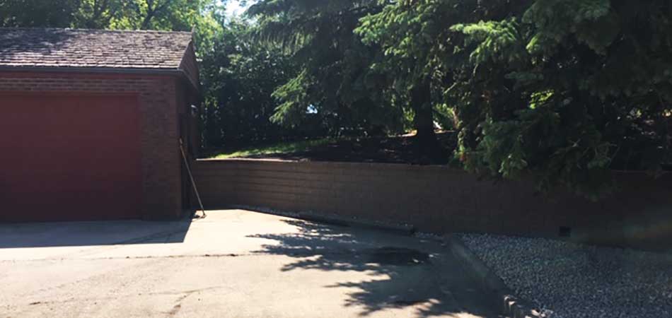 Extremely sturdy retaining wall that was built for a homeowner in Fort Collins.