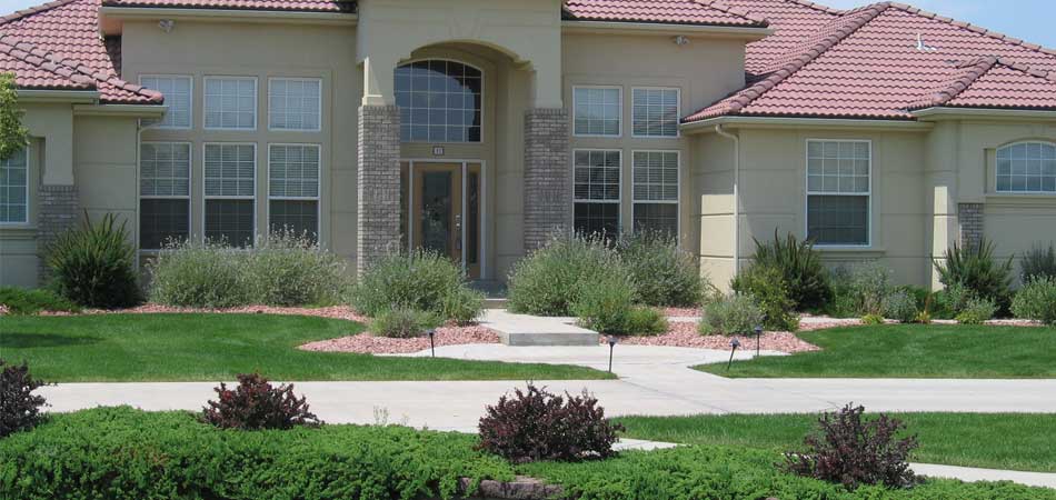 A completed landscaping project in Fort Collins, CO.