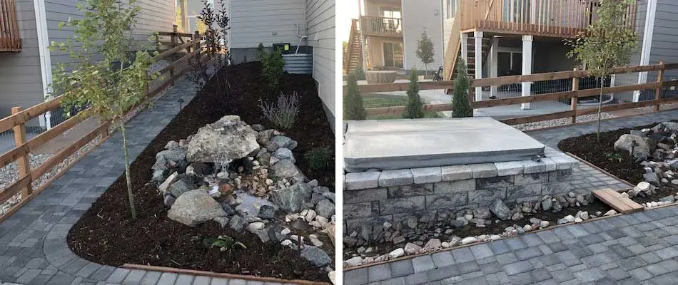 Project Case Study: New Patio, Retaining Wall, Fire Pit, & Water Feature in Fort Collins, CO